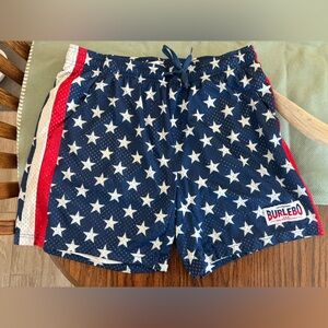 Burlebo Athletic Shorts M USA red white blue